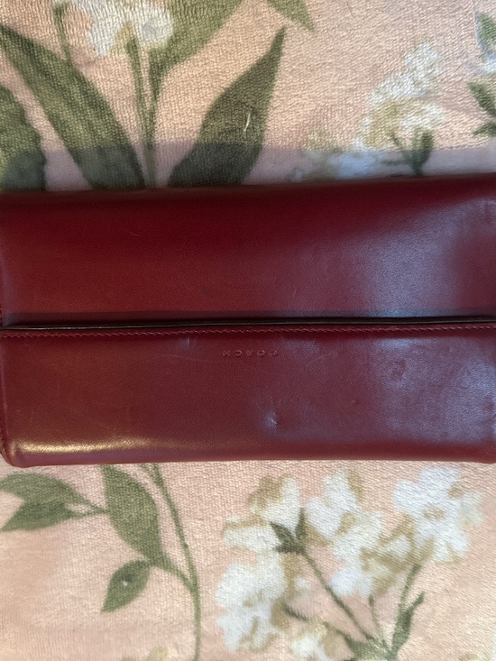 Coach Handbags - GREAT COND LONG COACH WALLET BURGUNDY